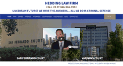 Desktop Screenshot of heddinglawfirm.com