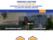 Tablet Screenshot of heddinglawfirm.com